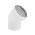 Отвод Sinikon Comfort Plus 504025.К 50х15°, белый