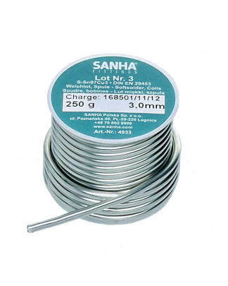 Припой мягкий Sanha 4933 №3 Sn97Cu3