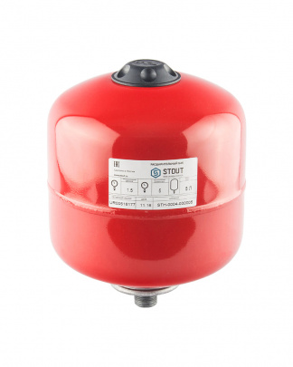 Расширительный бак Stout STH-0004-000005 5 л. вертикальный, красный