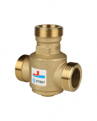 Клапан термостатический Stout SVM-0030-325506 (60°C) НР 1.1/4