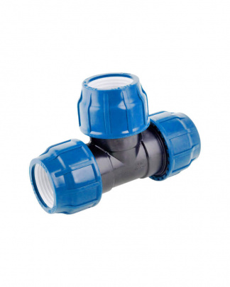 Тройник Poelsan 32x25x32 переходной, компрессионный