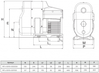 Установка водоснабжения ROMMER HYDROLIFT 1100 Вт