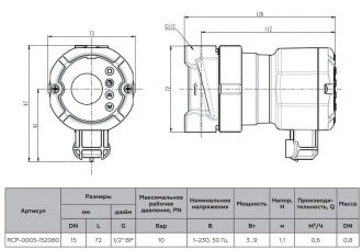 Циркуляционный насос для ГВС с таймером Rommer RCP-0005-152080